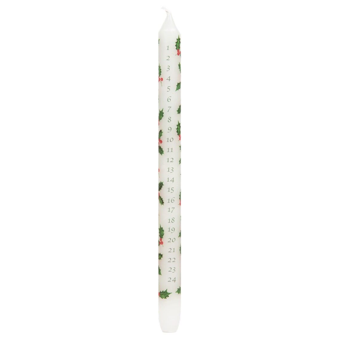 Botanical Holly Christmas Advent Candles - POS Unit