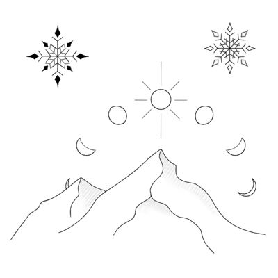 Tatuaggio temporaneo per Natale: Ciclo eterno x5