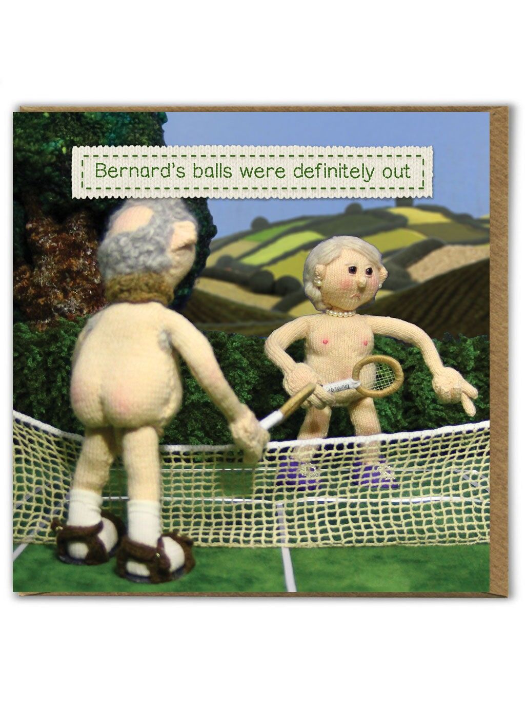 Divertente biglietto di auguri di compleanno - Balls Were Out di Nudinits