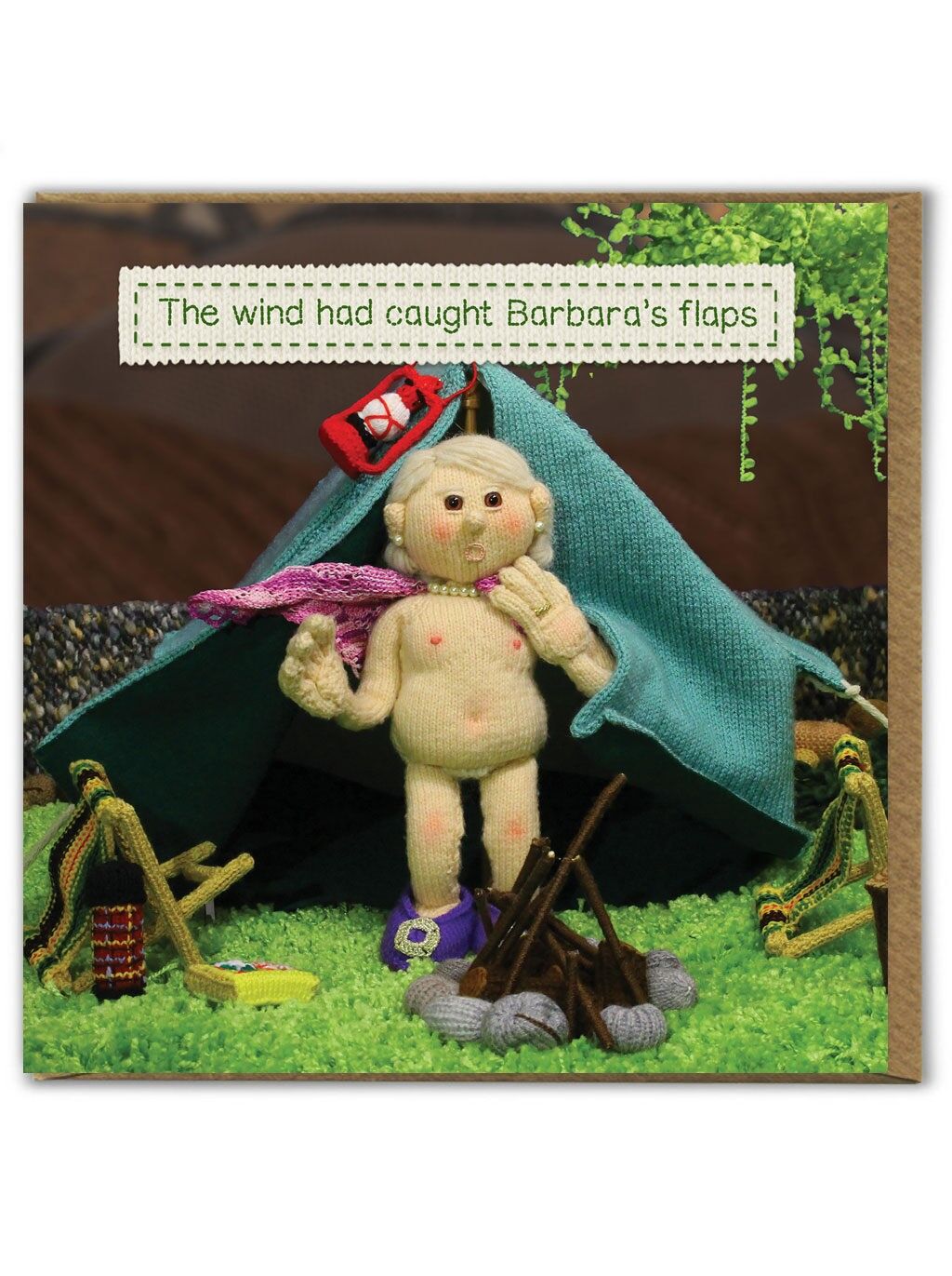 Divertente biglietto di auguri di compleanno - Barbara's Flaps di Nudinits