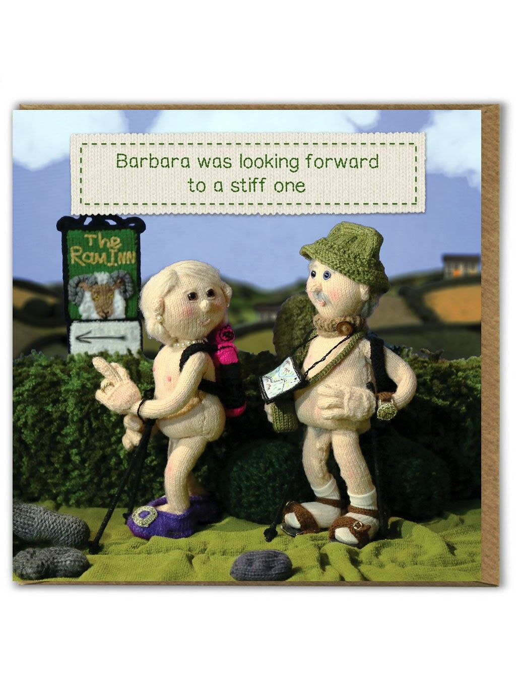 Divertente biglietto di auguri di compleanno - Non vedo l'ora di vedere Stiff One di Nudinits