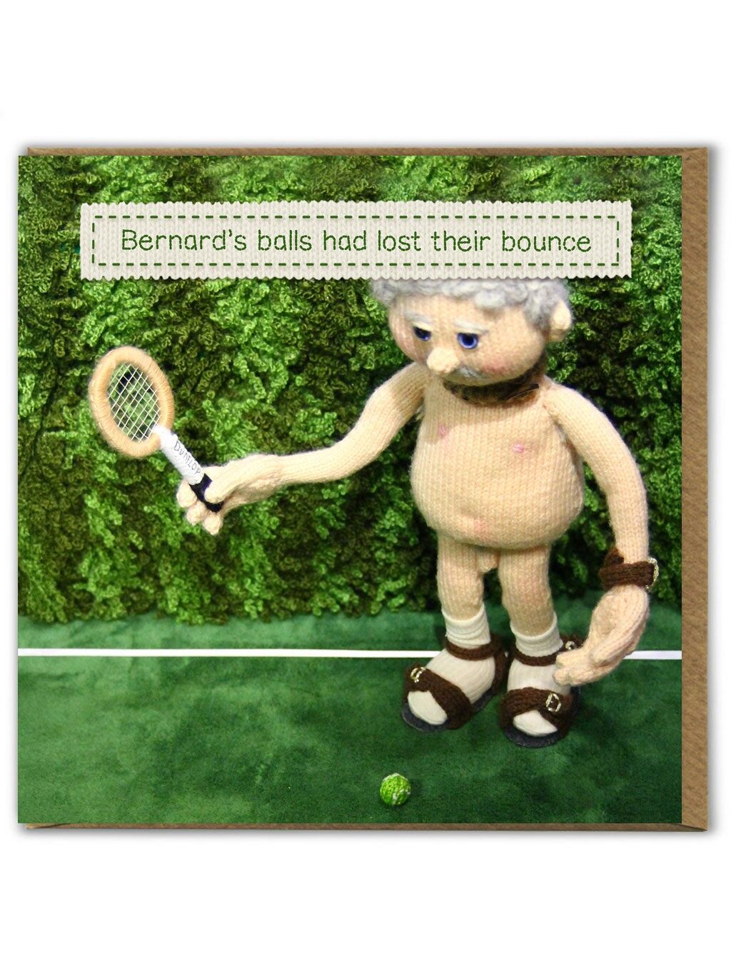 Divertente biglietto di auguri di compleanno - Le palline hanno perso il rimbalzo di Nudinits