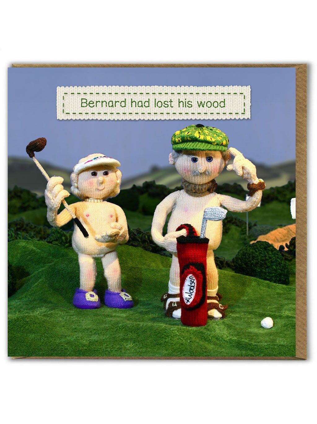 Divertente biglietto di auguri di compleanno - Lost His Wood di Nudinits