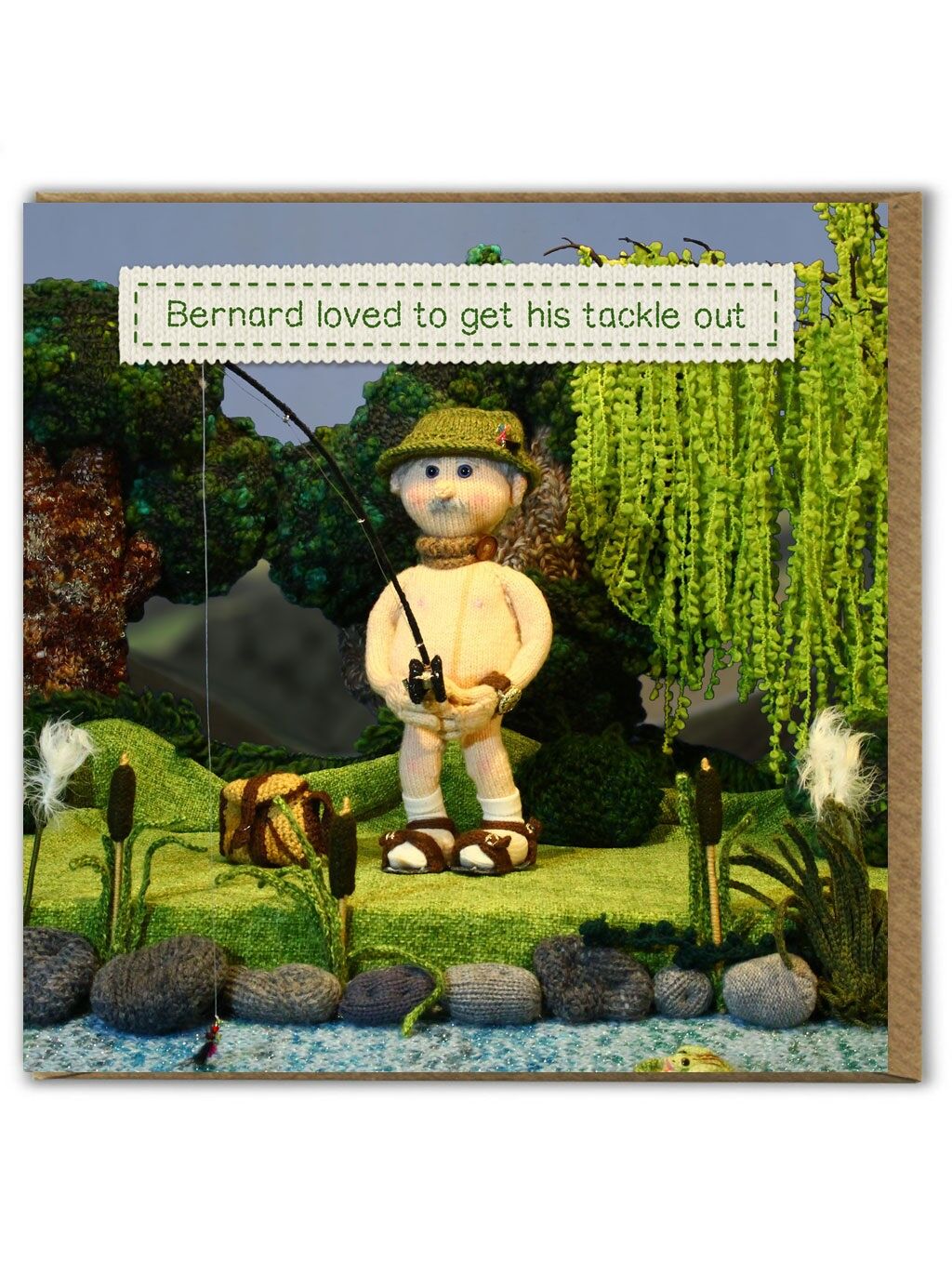 Divertente biglietto di auguri di compleanno - Tackle Out di Nudinits