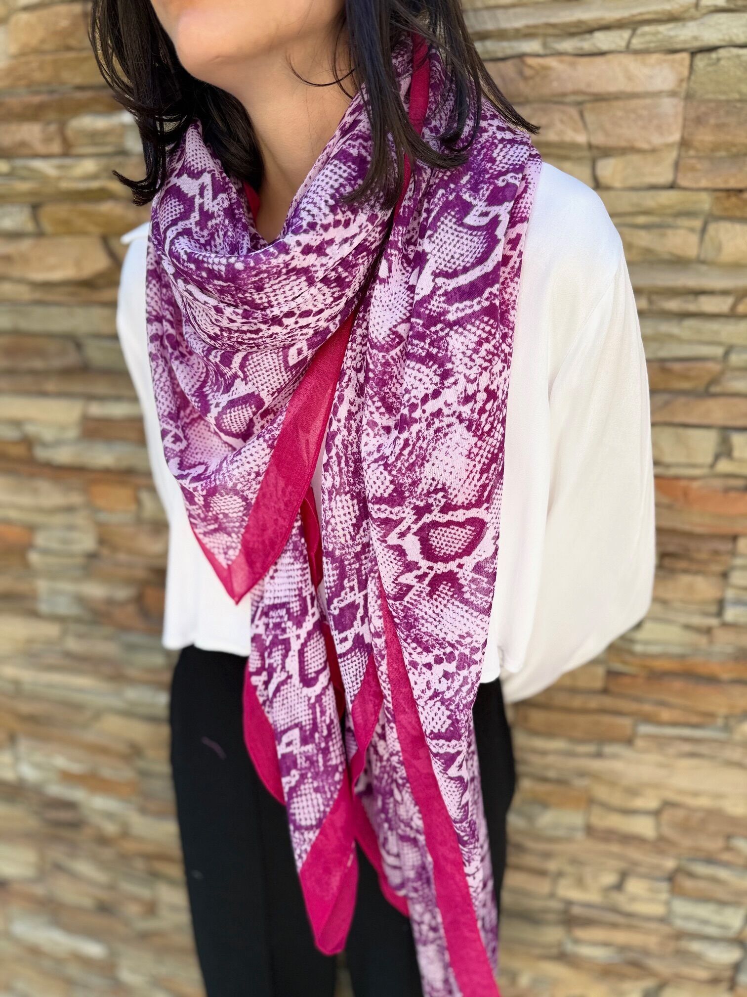 Bufanda de mujer de talla grande