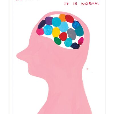 Regalo divertido: Cuaderno A5 "Pensamientos estúpidos" de David Shrigley