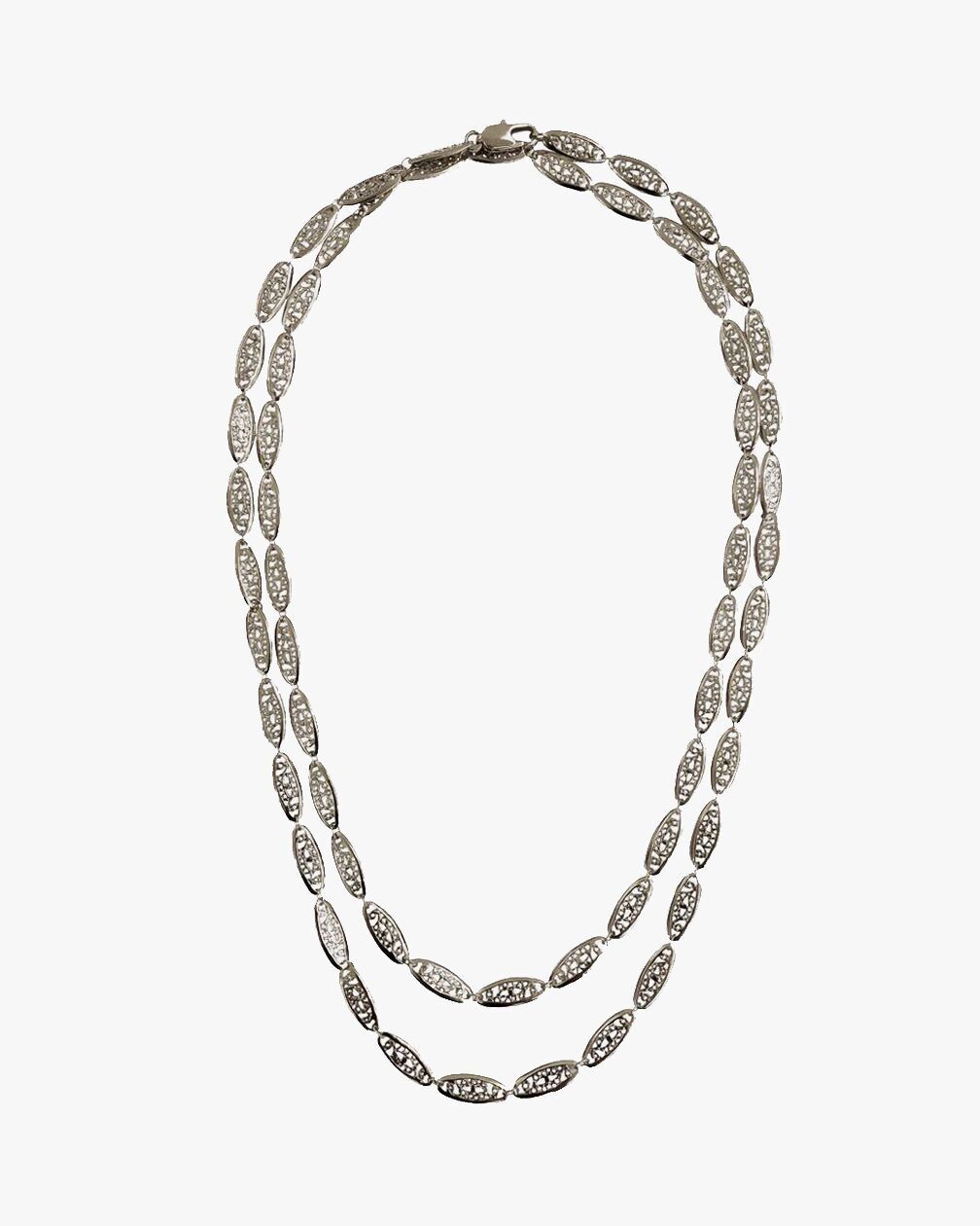 COLLAR DE ENCAJE DE PLATA