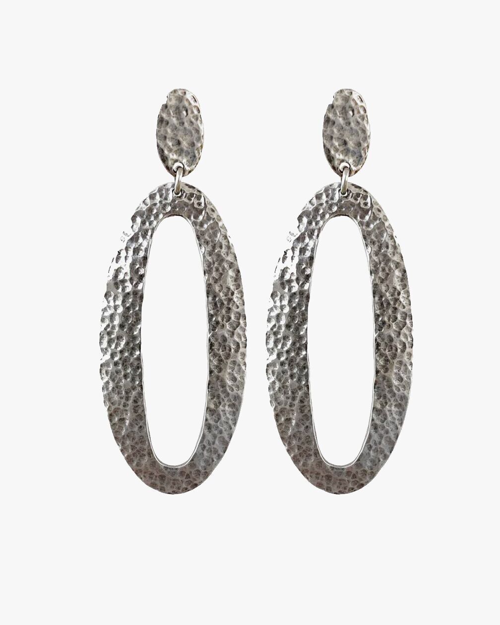 PENDIENTES DE PLATA MARTILLADA