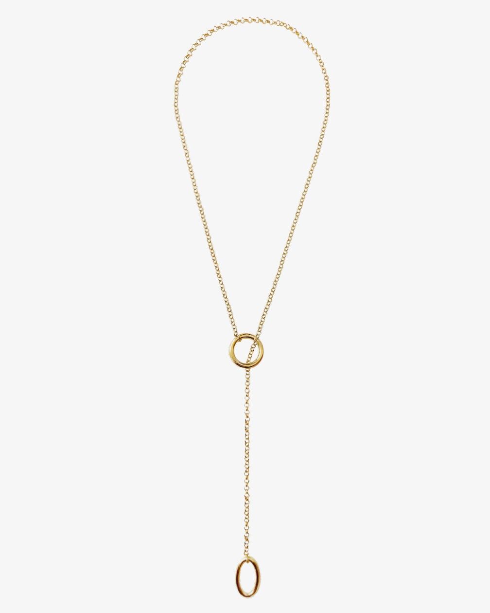 COLLAR ELIPSE DE ORO