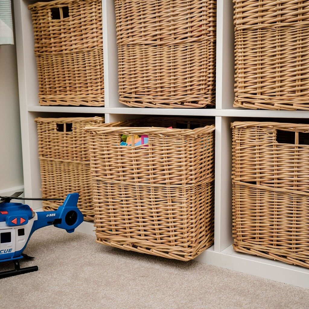 Natural Wicker Square Storage Basket