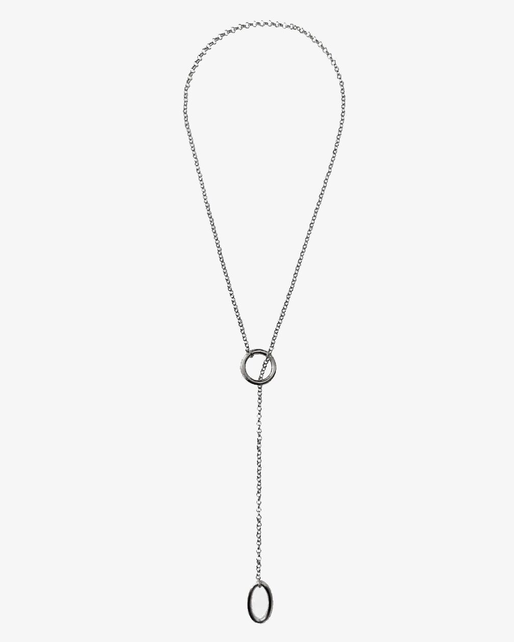 COLLAR ELIPSE DE PLATA