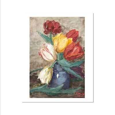 Vase of tulips Fine Art Print