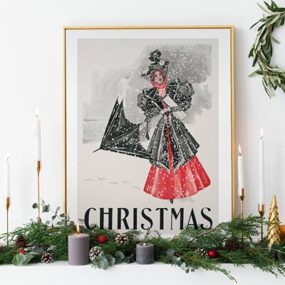 Harpers Christmas Art Print