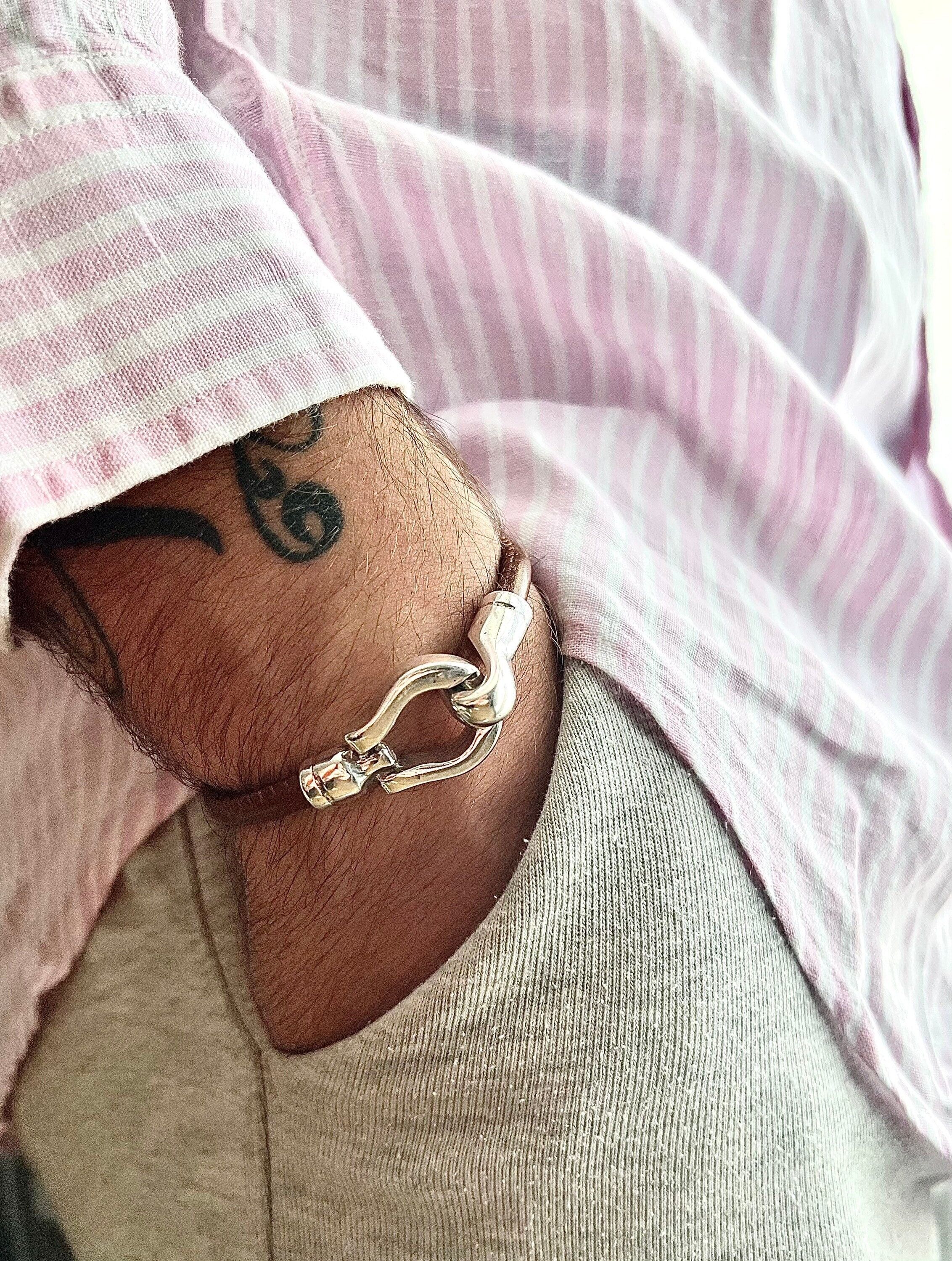 Herrenarmband mit Hakenverschluss