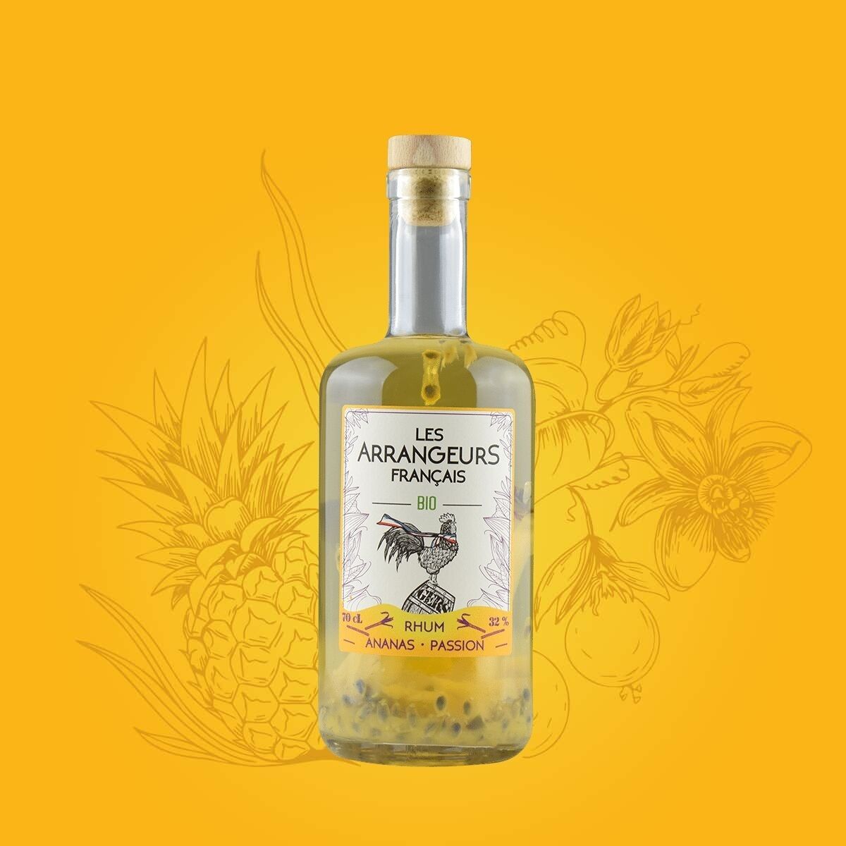 Rum biologico all'ananas e al frutto della passione