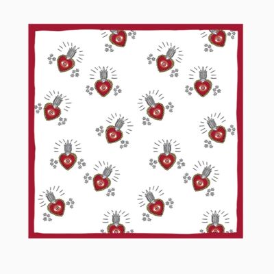 Tovaglioli di carta a forma di cuore ex voto