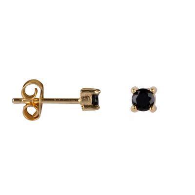 Lina black spinel studs