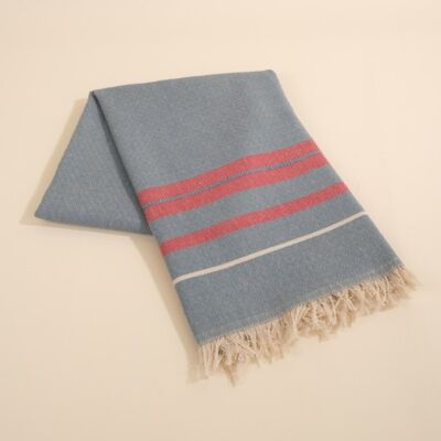 Leon Hamamtuch; petroleum, 15 % Leinen, 85 % Baumwolle (Hamam Towel)