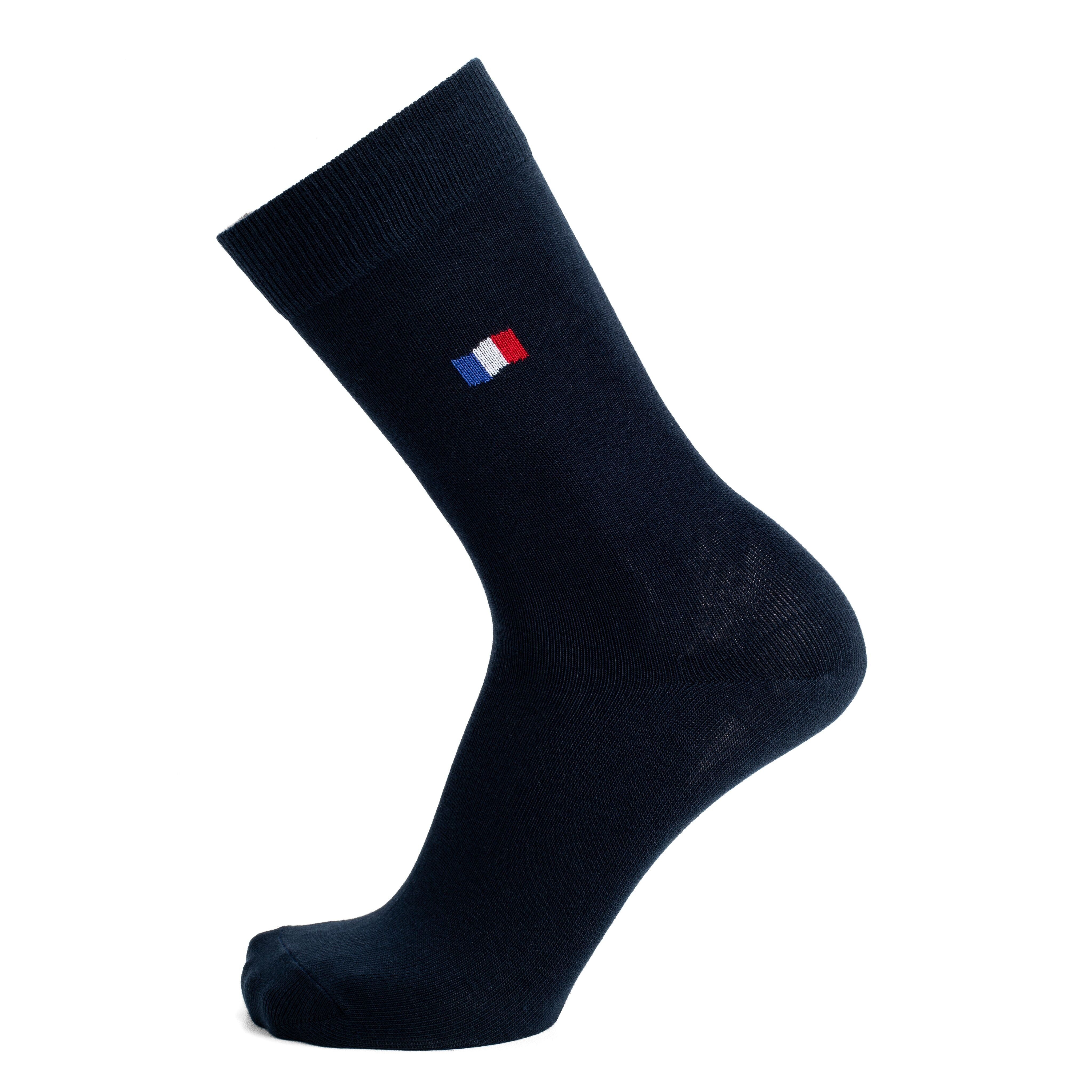 Flaggen - Herrensocken - Marineblaue Baumwolle