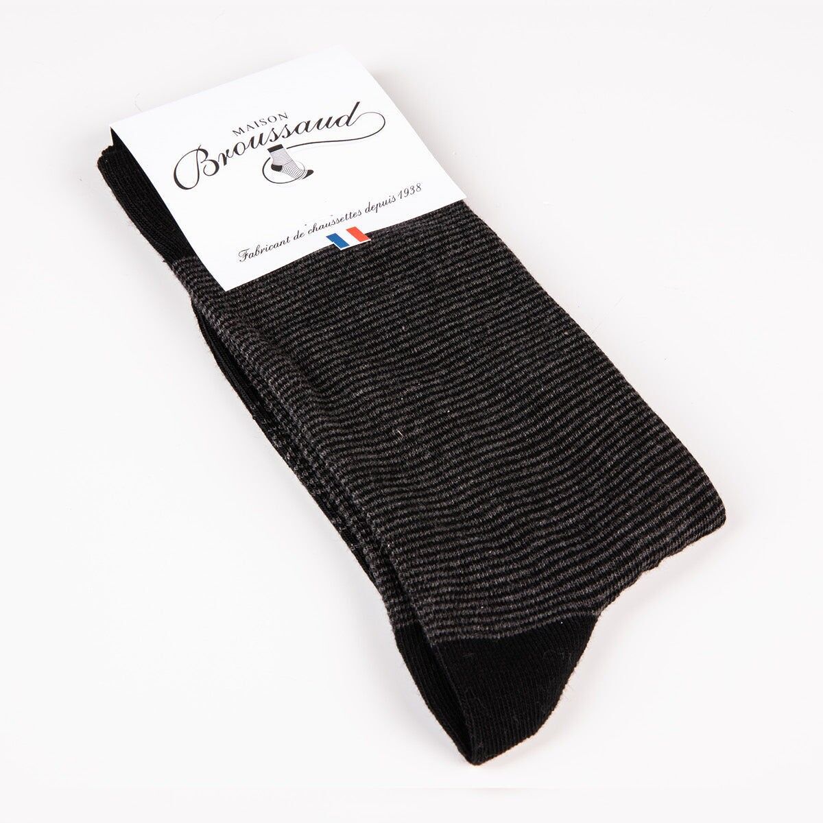 Les Millerayes - Herrensocken - schwarze Baumwolle