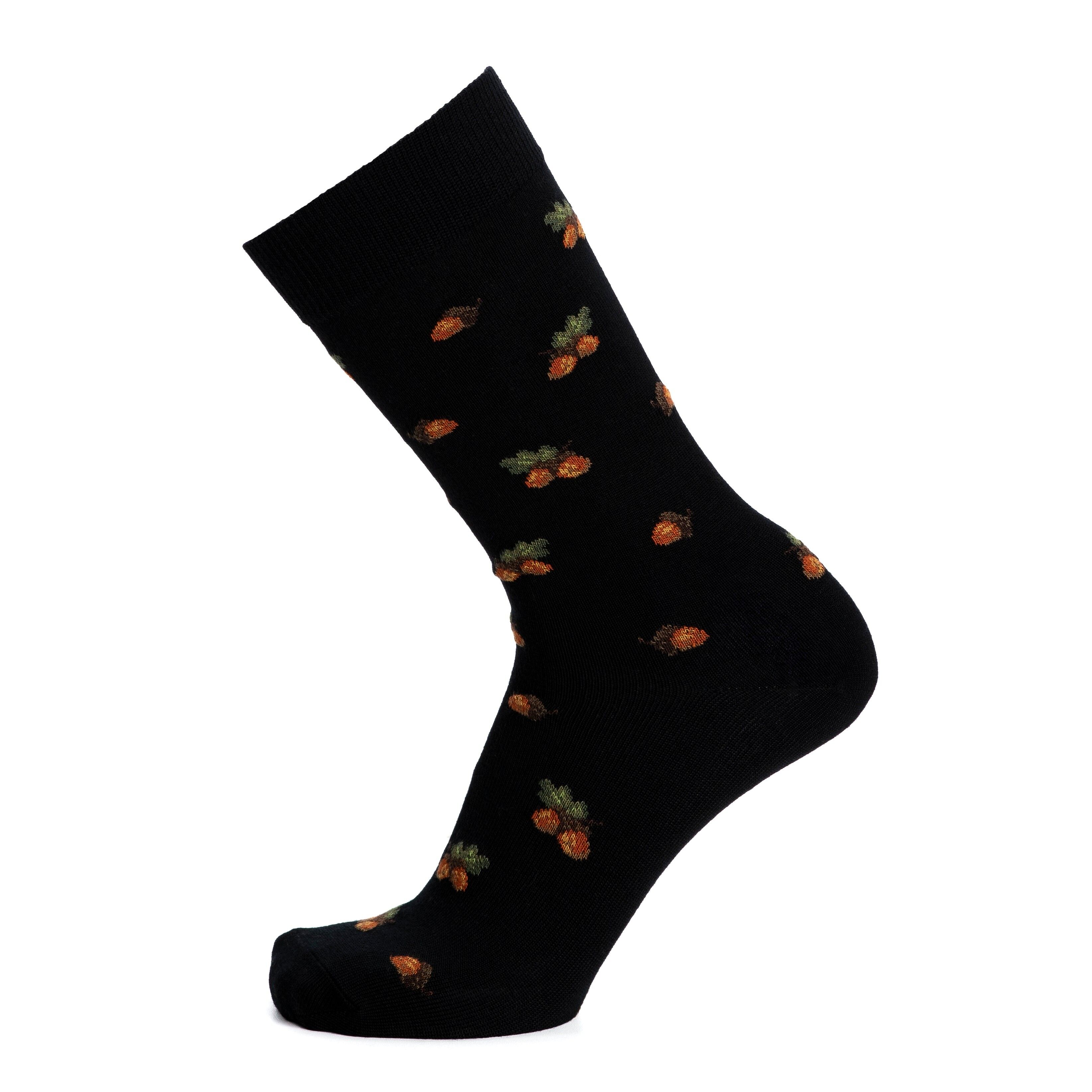 Quasten - Herrensocken - schwarze Wolle