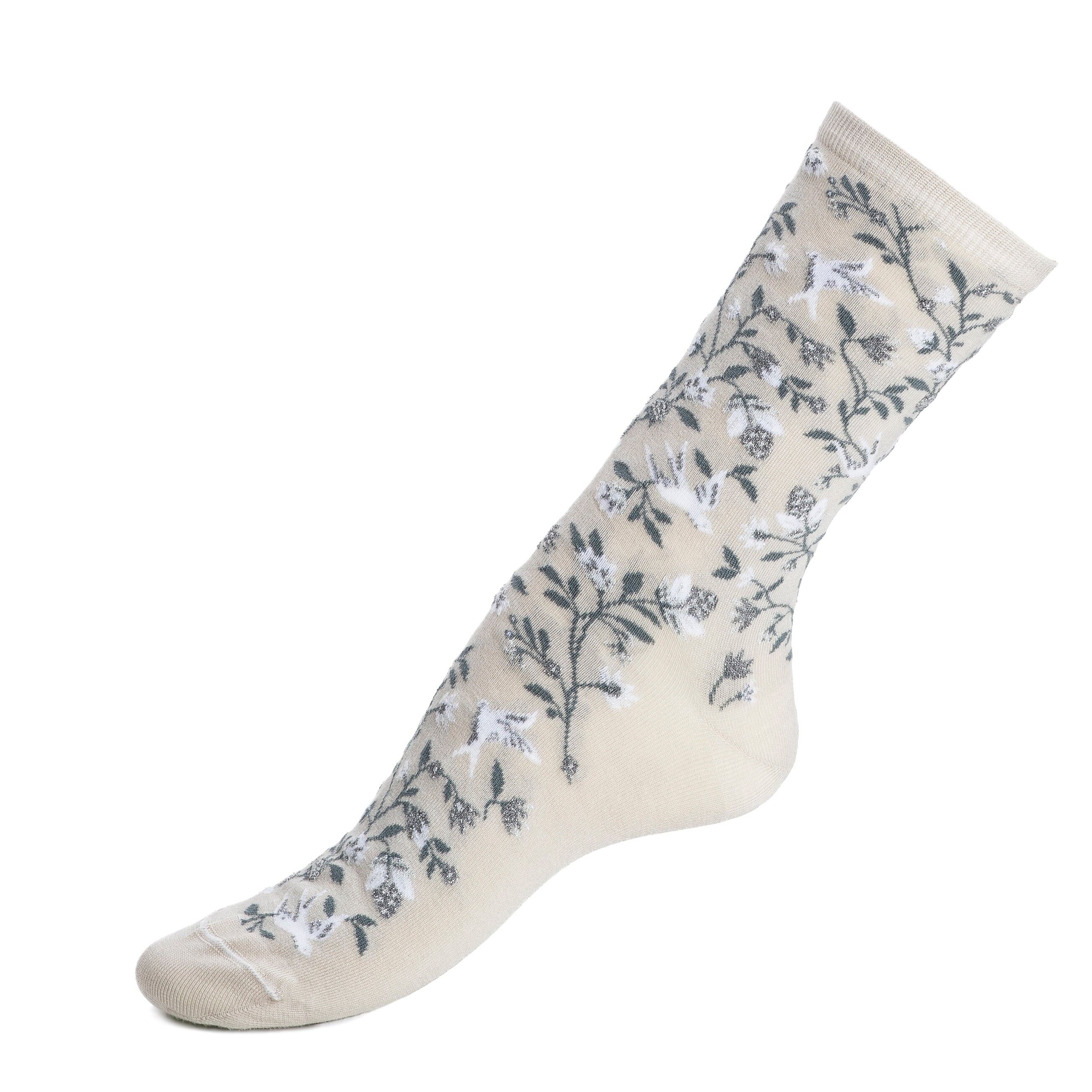 Les Bosquet - Damensocken - graue Baumwolle
