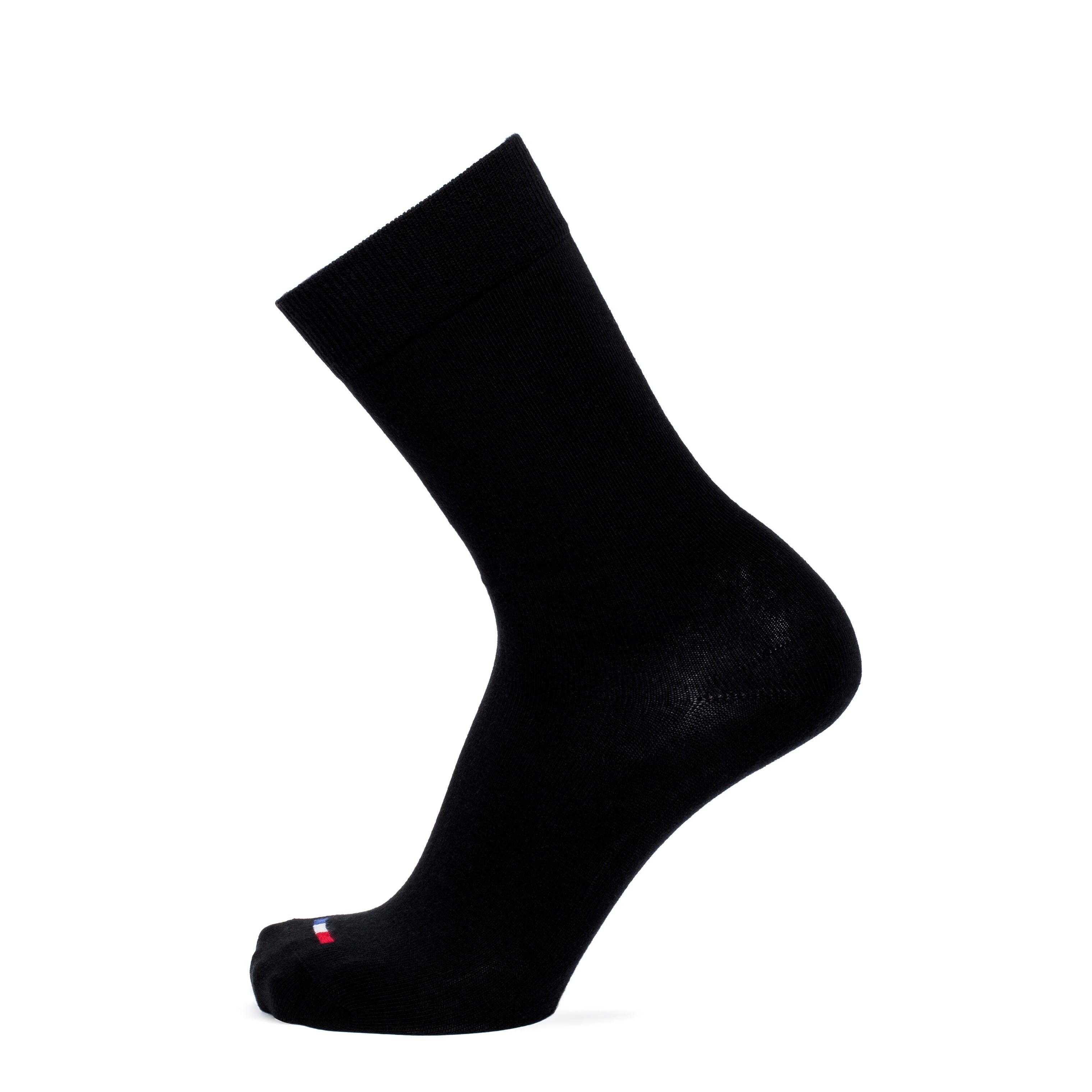 Die Unis - Herrensocken - schwarze Baumwolle