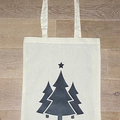 Christmas tree tote bag