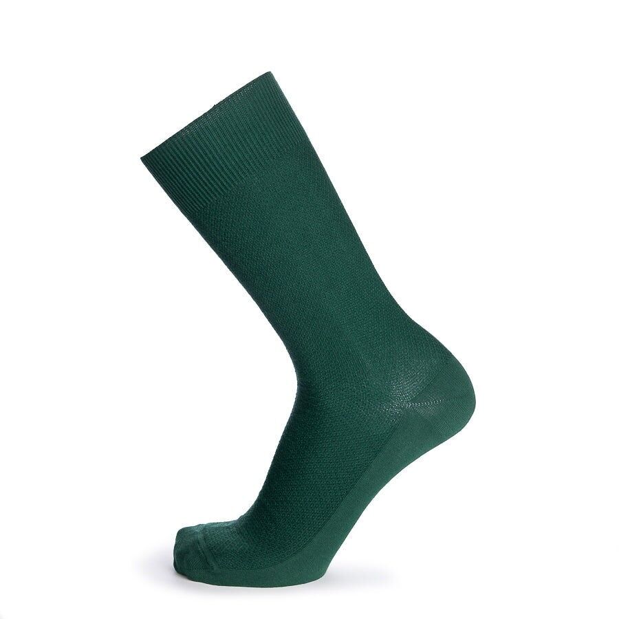 Les Mailles Piquées – Herrensocken – grüne Baumwolle