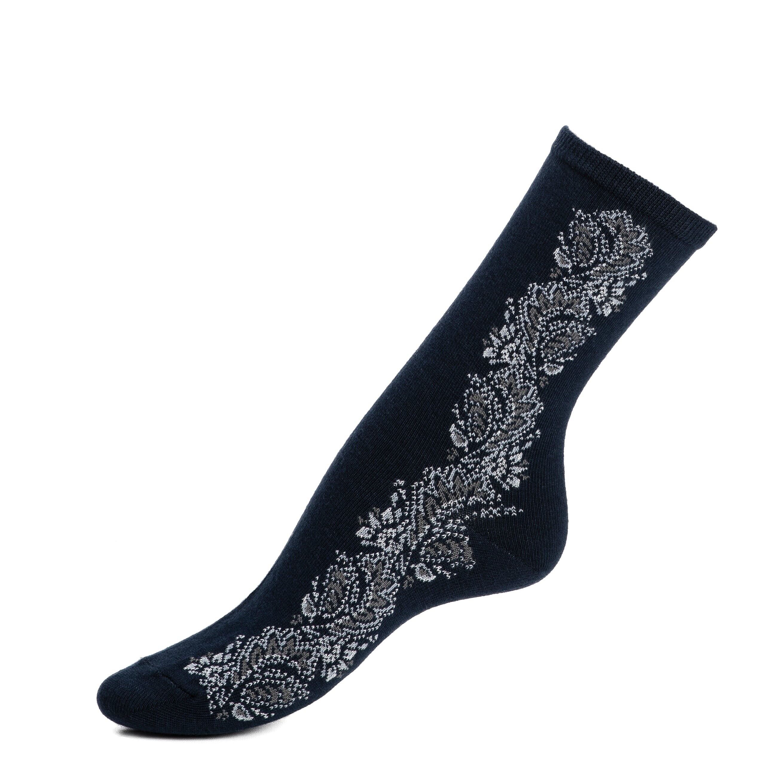 Il fregio - calzini da donna - cotone blu navy