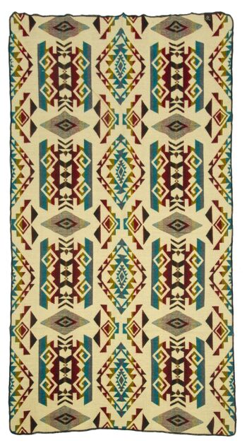 Mini | Couverture indigène en alpaga | Chimborazo Multicolore | 110 cm x 185 cm 3