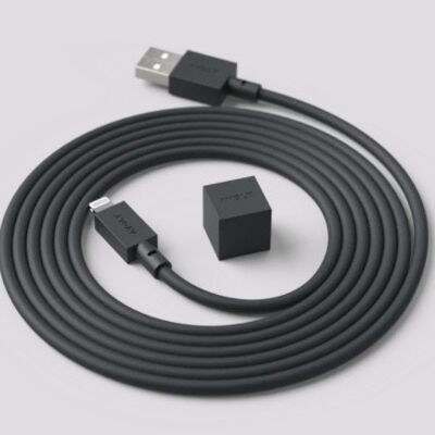Câble 1 USB A vers Lightning, 1,8 m Noir