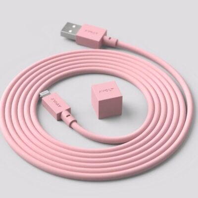 Câble 1 USB A vers Lightning, 1,7 m Rose