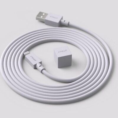 Câble 1 USB A vers Lightning, 1,7 m Gris
