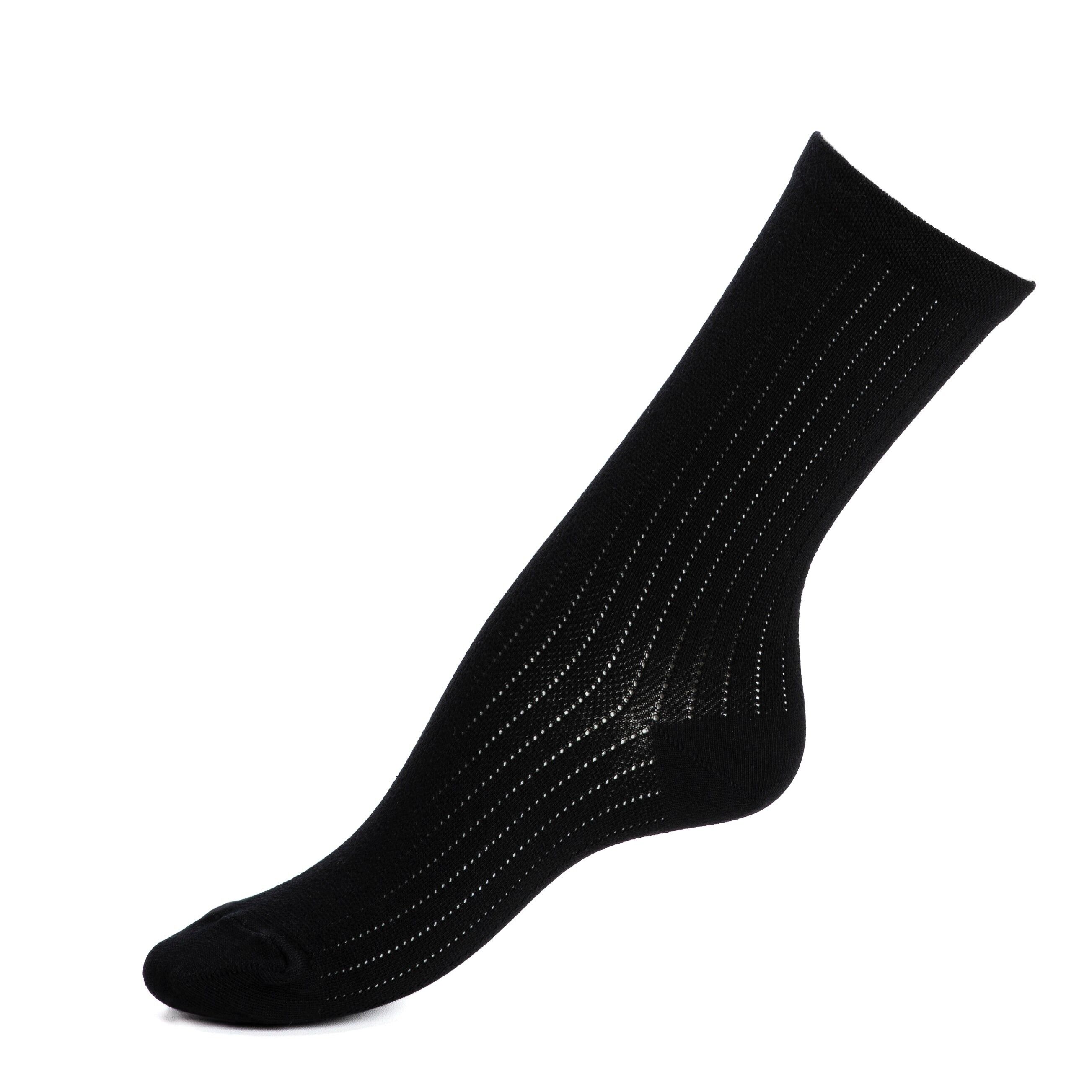 Les rayures - chaussettes femme - coton noir
