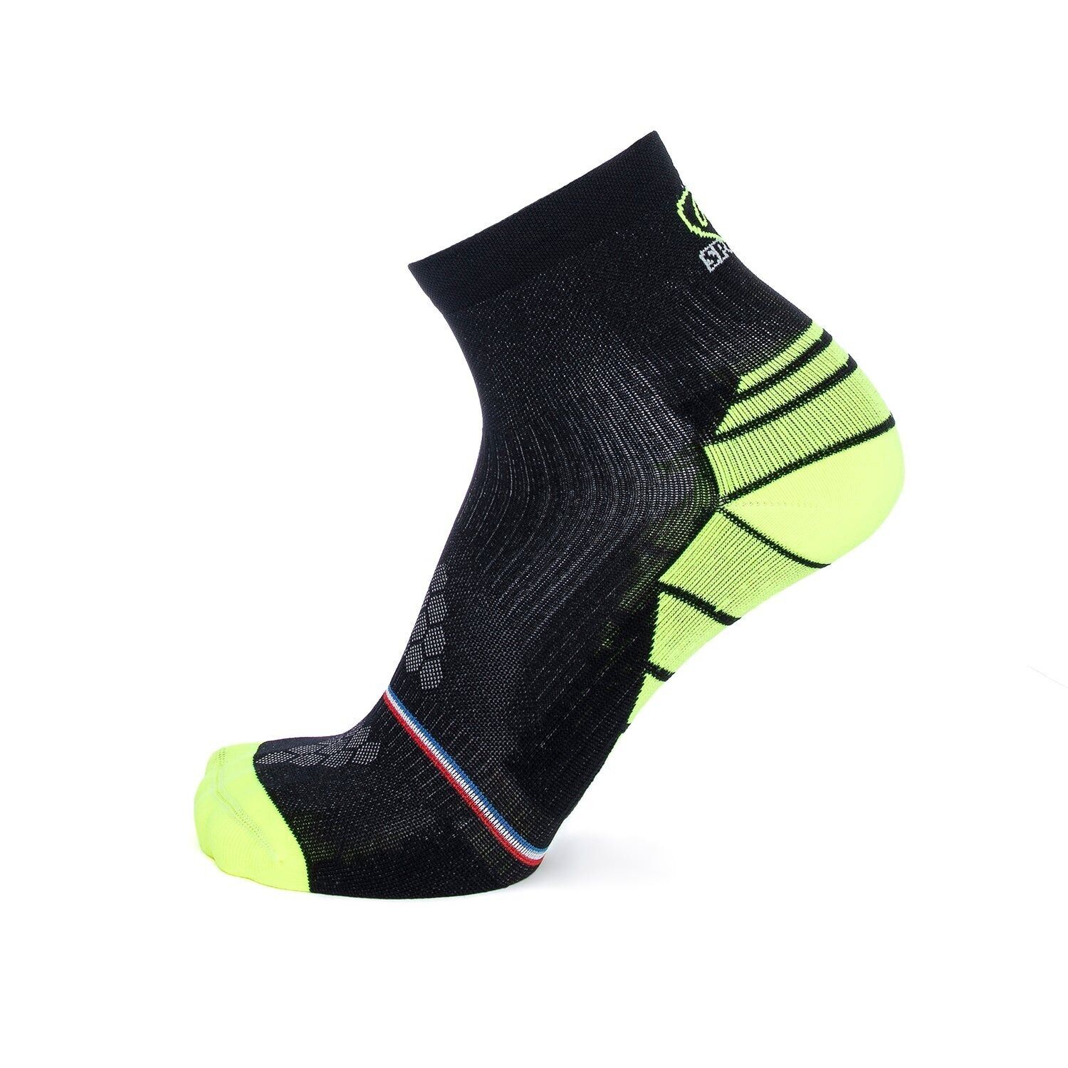 Chaussettes running - Broussaud Sport - noir-jaune