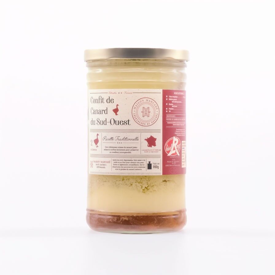 Duck confit 2 legs LABEL ROUGE PGI, SOUTHWEST - 900g