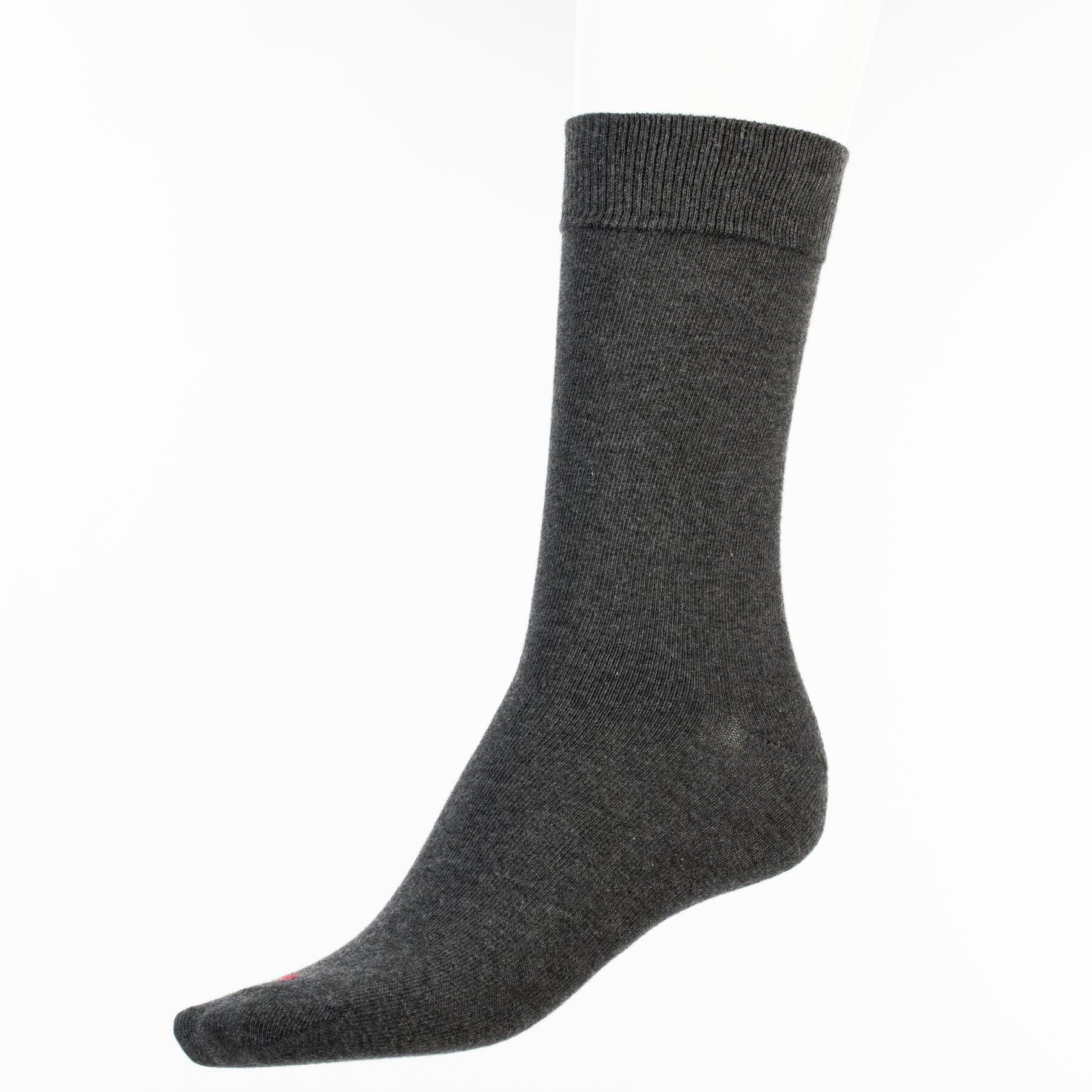 Les unies - chaussettes homme - coton anthracite