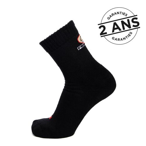 Chaussettes de sécurité Pro-Tek renforcées - coton noir