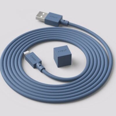 Câble 1 USB A vers Lightning, 1,7 m Bleu