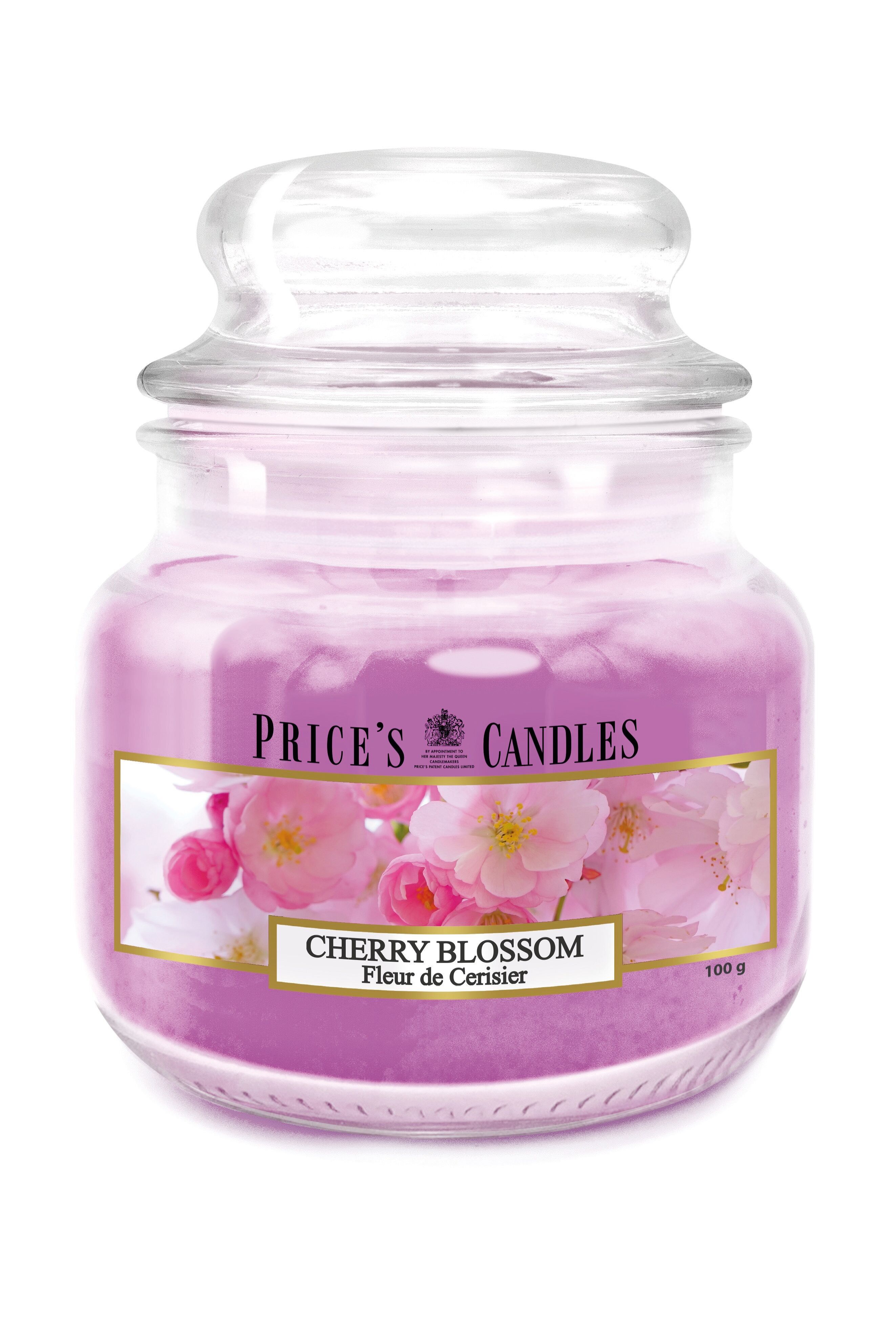 Kleine Kerze im Glas Kirschblüte-560011