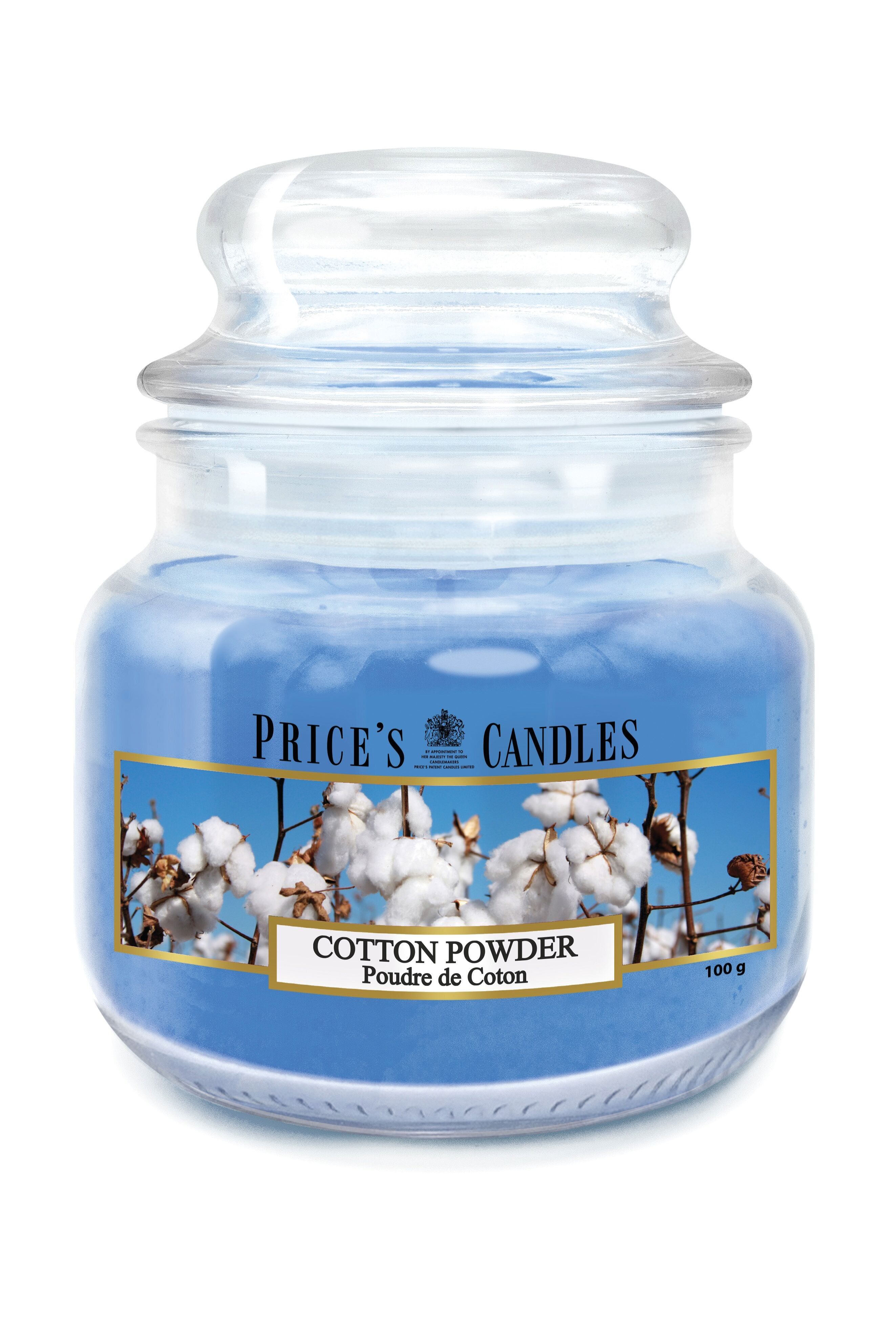 Kerze kleines Glas COTTON POWDER-560012