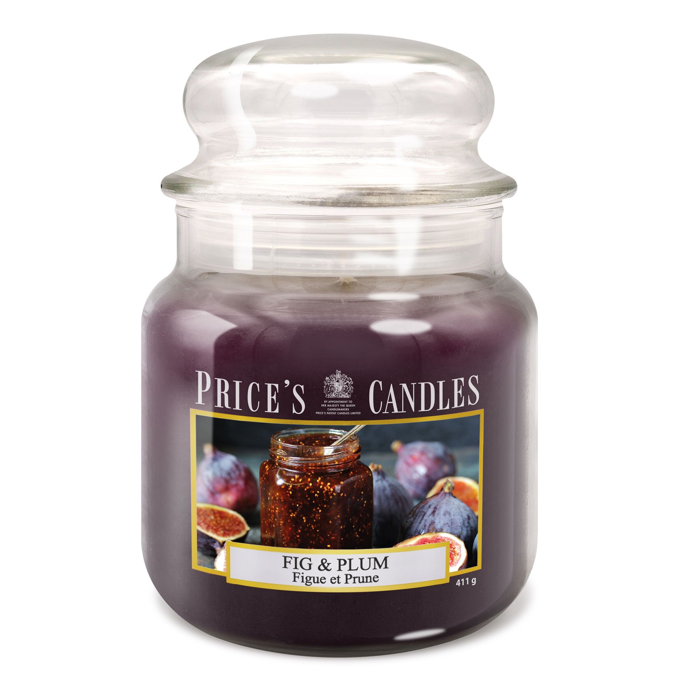 Mittlere Kerze im Glas FIG & PLUM-560109