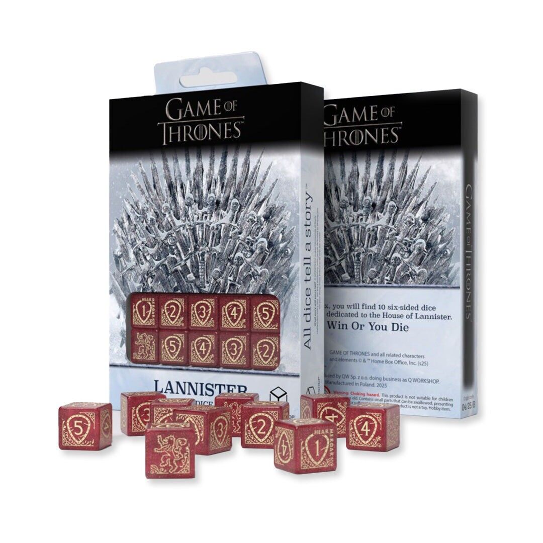 Game of Thrones.Dadi Lannister 10xD6 Q-WORKSHOP