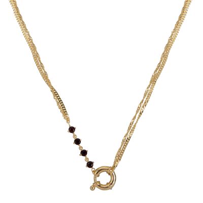 Maeve garnet necklace