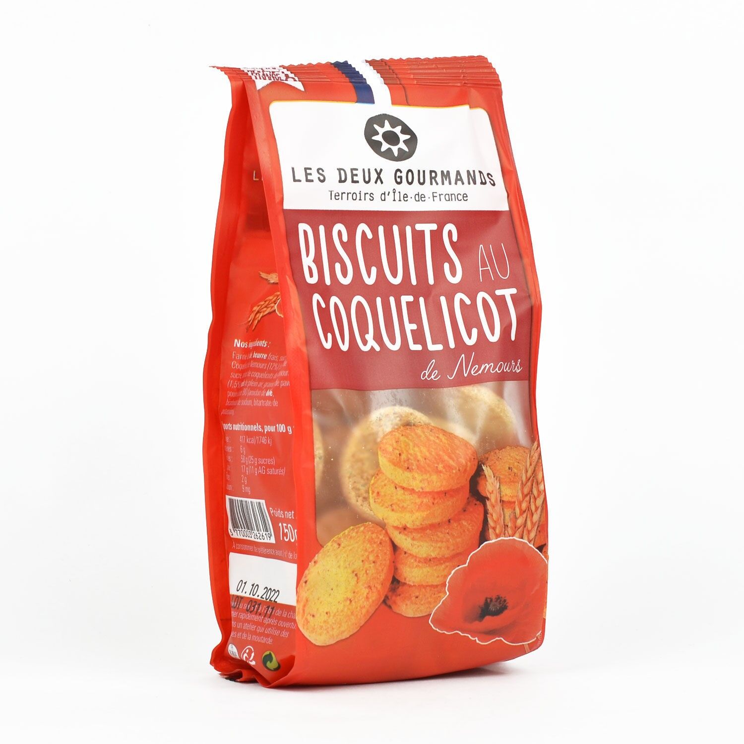 BISCUITS AU COQUELICOT - Sachet de 125g