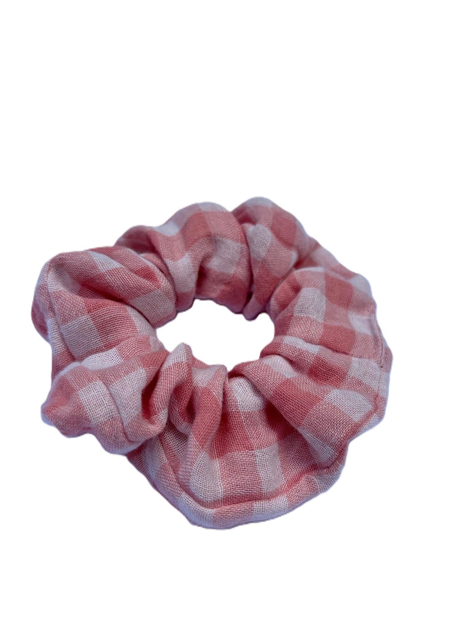 Scrunchie or napkin ring - Vichy barbapapa