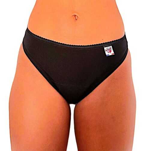 Culotte menstruelle Alix  flux normal & flux max • coton bio GOTS • made in France