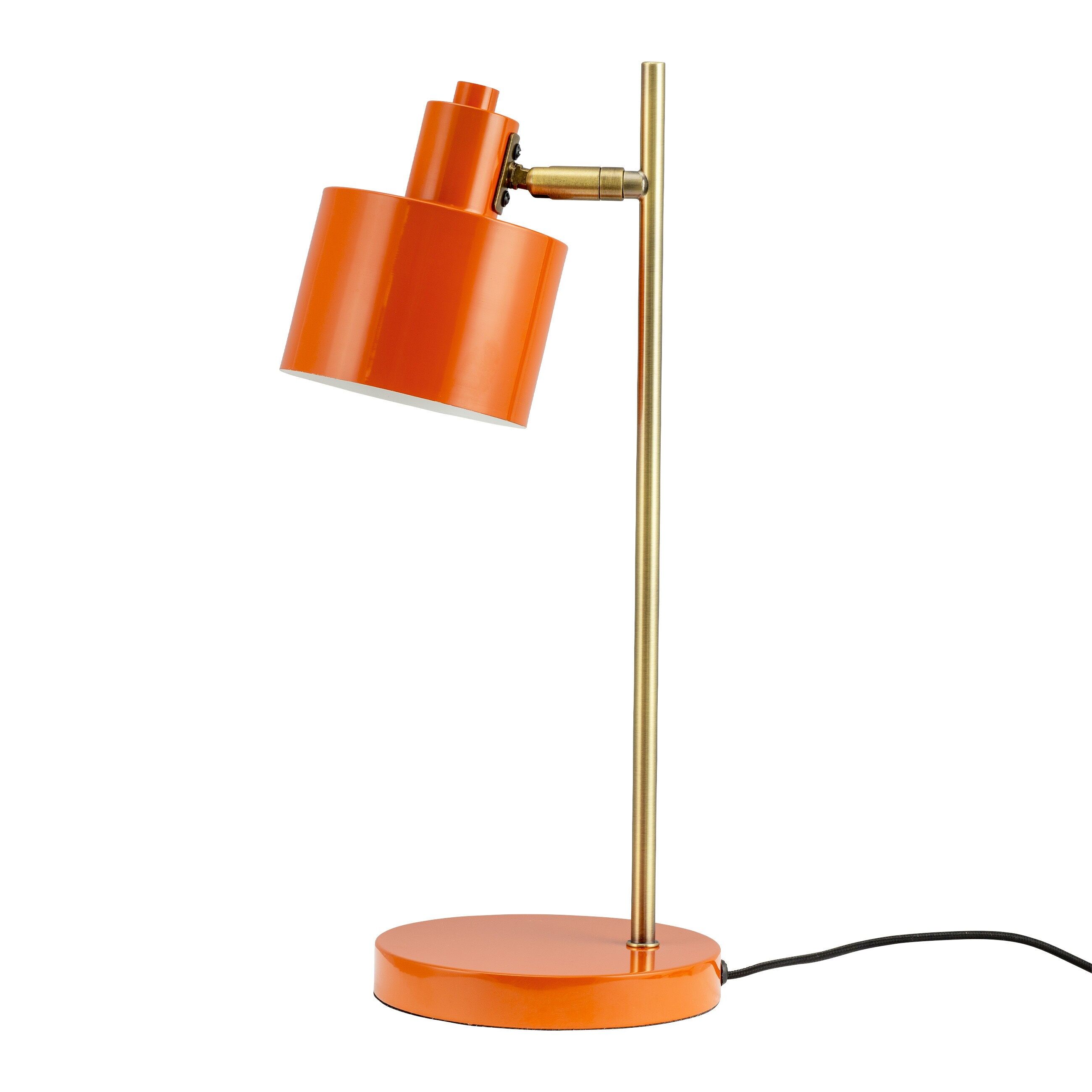 Ocean Orange/ Messing Tischlampe