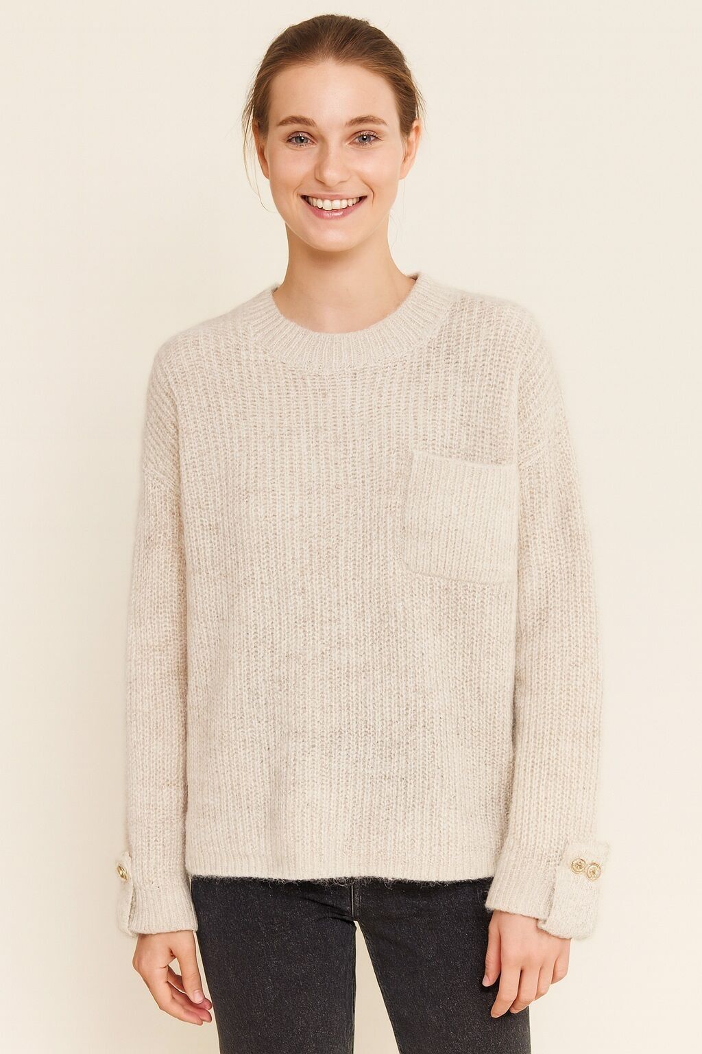 ✨ Pull Oversize à Paillettes et Paillettes – Confort & Éclat AP142